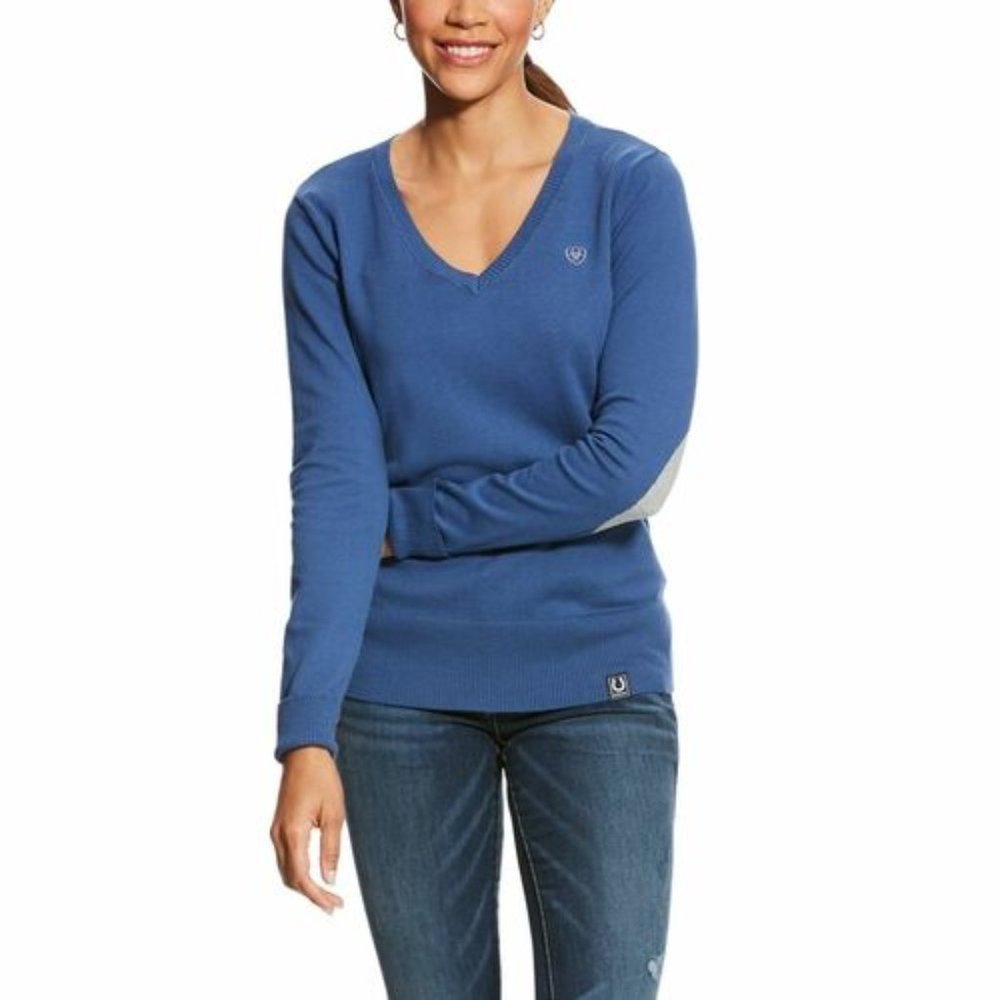 Blue Ariat Cotton Ramiro Sweater
